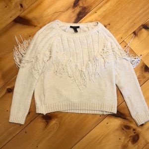 Forever 21 Chenille tassel sweater